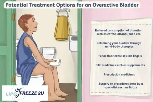 image of woman on toilet because of an overactive bladder Woking
