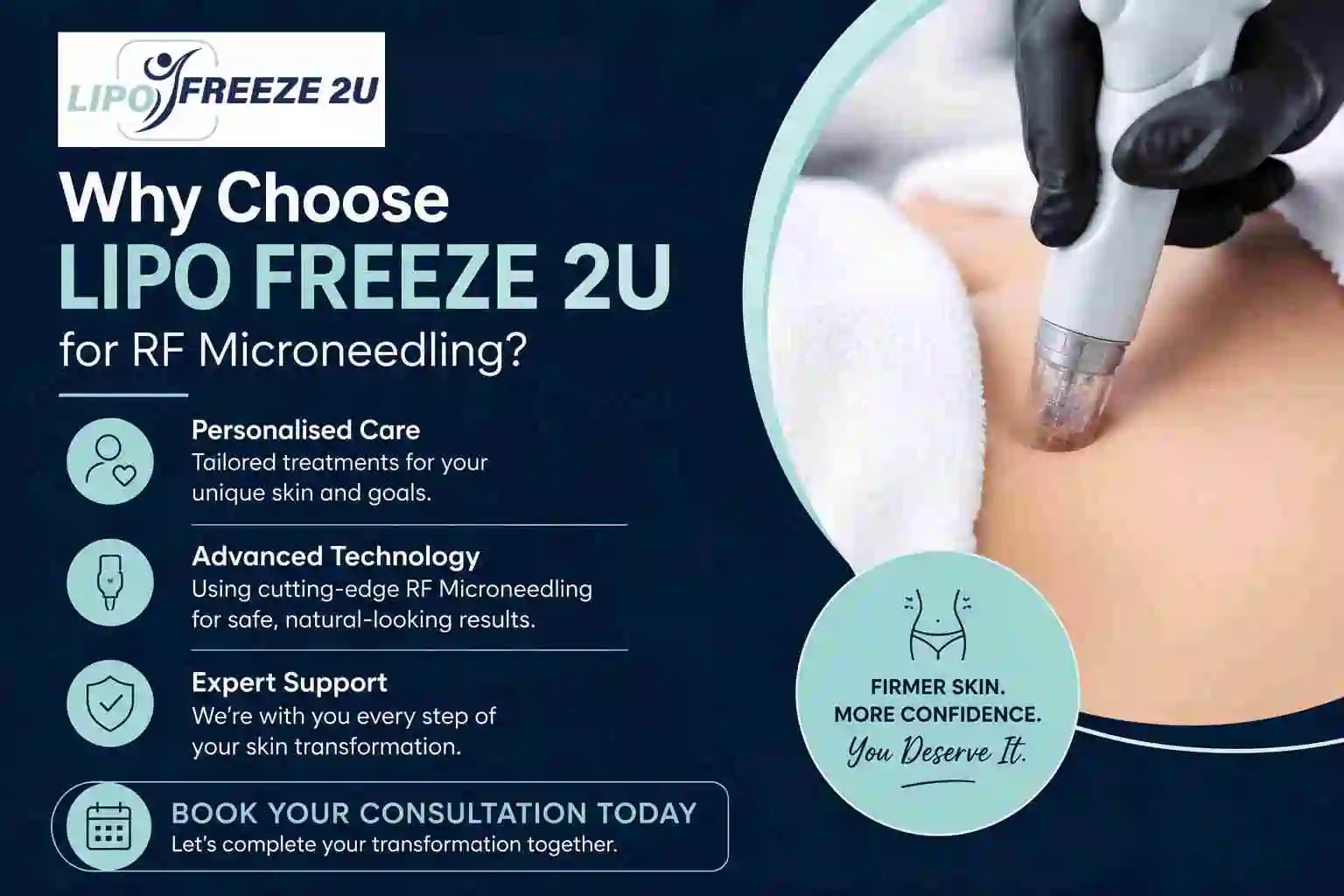 Why Choose LIPO FREEZE 2U for RF Microneedling Woking?